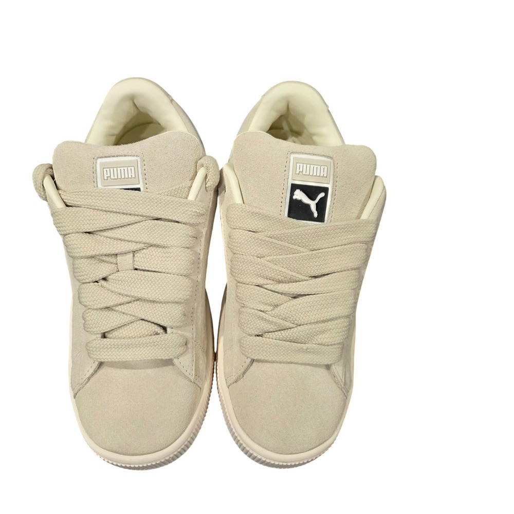 Puma Suede XL Pristine WhiteSuede Sneakers 395205-54 Mens 8.5 Low Top Skate Shoe